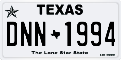 TX license plate DNN1994