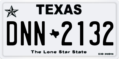 TX license plate DNN2132