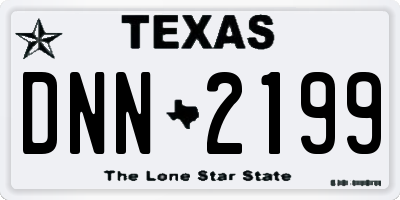 TX license plate DNN2199