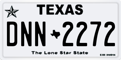TX license plate DNN2272