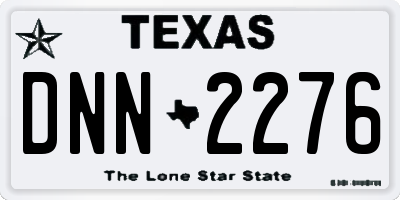 TX license plate DNN2276