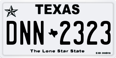 TX license plate DNN2323