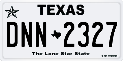 TX license plate DNN2327
