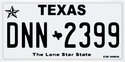 TX license plate DNN2399