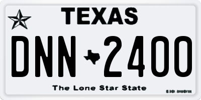 TX license plate DNN2400