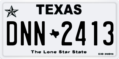TX license plate DNN2413