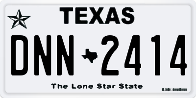 TX license plate DNN2414