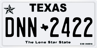 TX license plate DNN2422