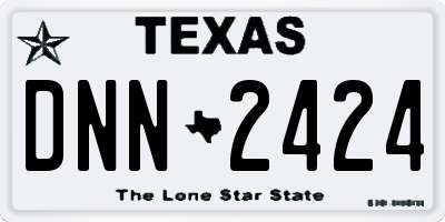 TX license plate DNN2424