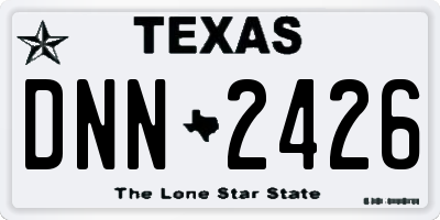 TX license plate DNN2426