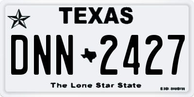TX license plate DNN2427