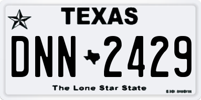 TX license plate DNN2429
