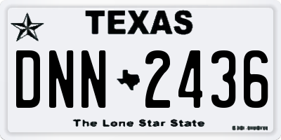 TX license plate DNN2436