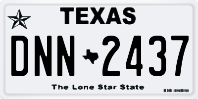 TX license plate DNN2437