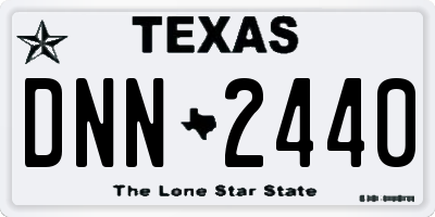 TX license plate DNN2440