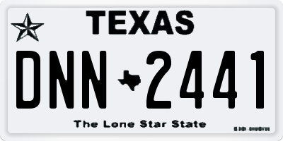 TX license plate DNN2441