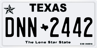 TX license plate DNN2442