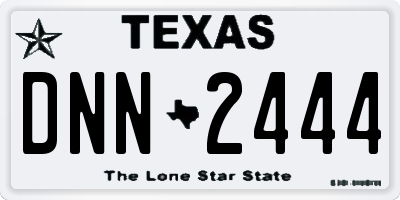 TX license plate DNN2444