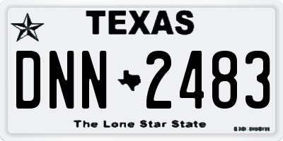 TX license plate DNN2483