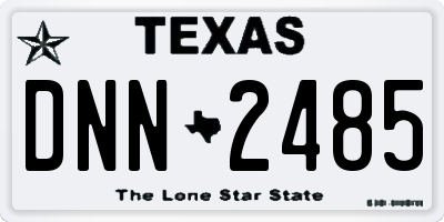 TX license plate DNN2485
