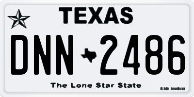 TX license plate DNN2486