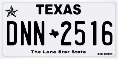 TX license plate DNN2516