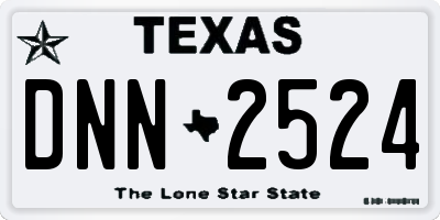 TX license plate DNN2524