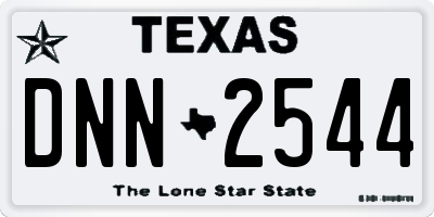 TX license plate DNN2544