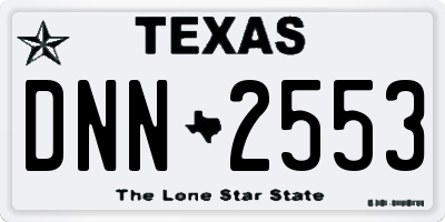 TX license plate DNN2553