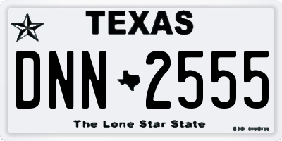 TX license plate DNN2555