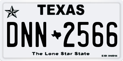 TX license plate DNN2566