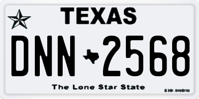 TX license plate DNN2568