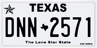 TX license plate DNN2571