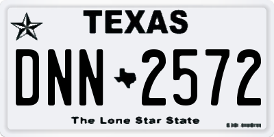 TX license plate DNN2572