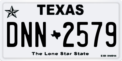 TX license plate DNN2579