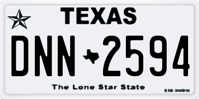 TX license plate DNN2594