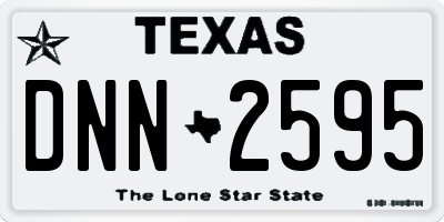 TX license plate DNN2595