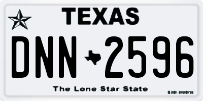 TX license plate DNN2596