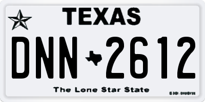 TX license plate DNN2612