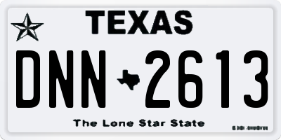TX license plate DNN2613