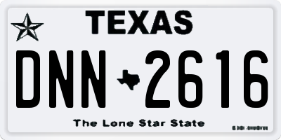 TX license plate DNN2616