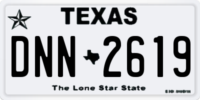 TX license plate DNN2619