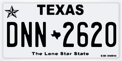 TX license plate DNN2620