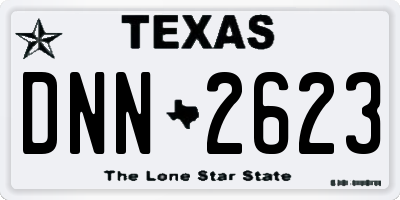 TX license plate DNN2623