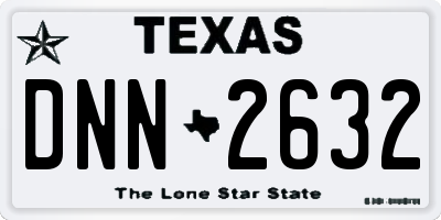 TX license plate DNN2632