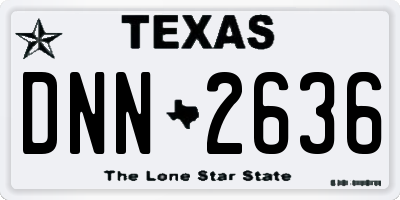 TX license plate DNN2636