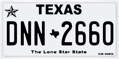 TX license plate DNN2660
