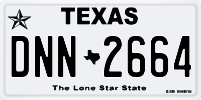 TX license plate DNN2664