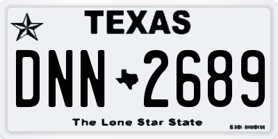 TX license plate DNN2689