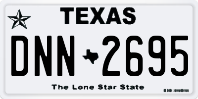 TX license plate DNN2695